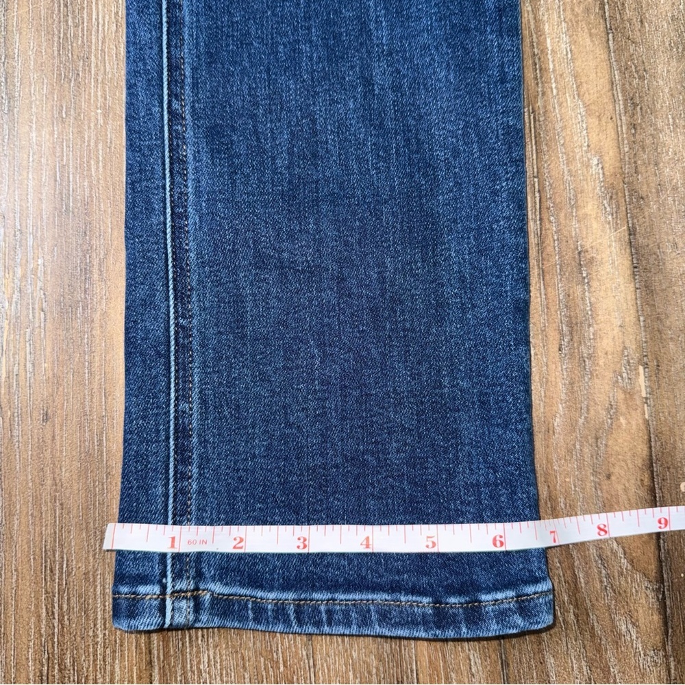 QUINCE Slim Straight Jeans Crop Dark Blue Sz 28 mid rise ankle - Picture 10 of 12